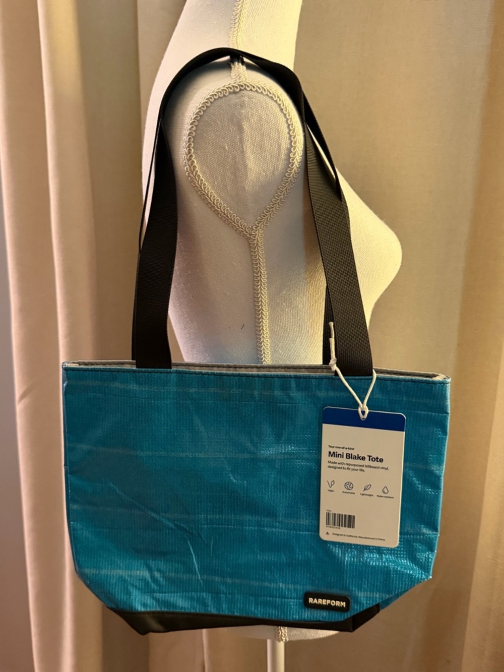 Rareform Mini Blake Tote Turquoise NWT